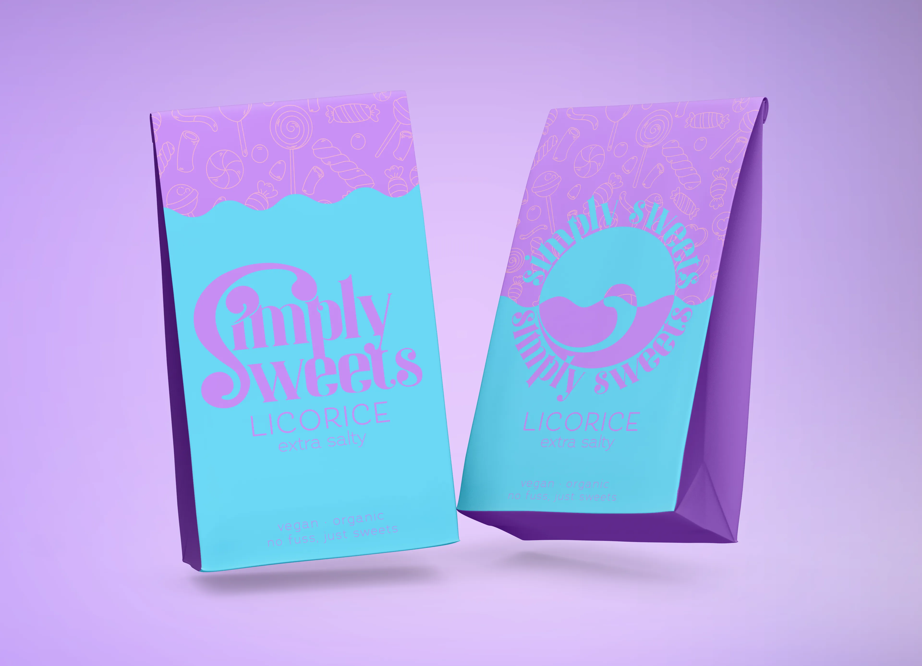 Simply Sweets Kraft Bags Blue